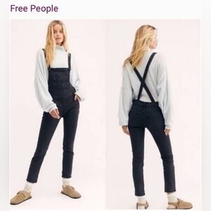 Free People Through the Woods Denim Jumpsuit 27